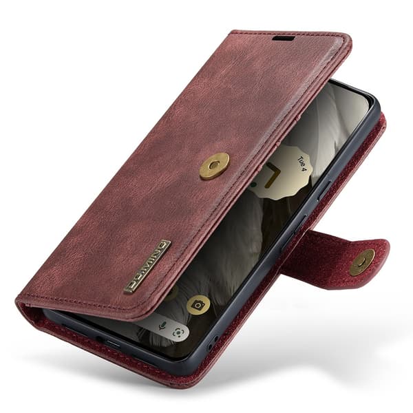 DG.MING 2-in-1 Magnet Wallet Google Pixel 8 Red
