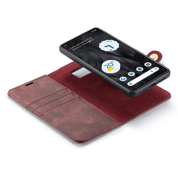 DG.MING 2-in-1 Magnet Wallet Google Pixel 8 Pro Red