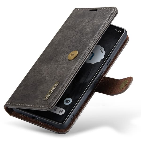 DG.MING 2-in-1 Magnet Wallet Google Pixel 8 Pro Brown