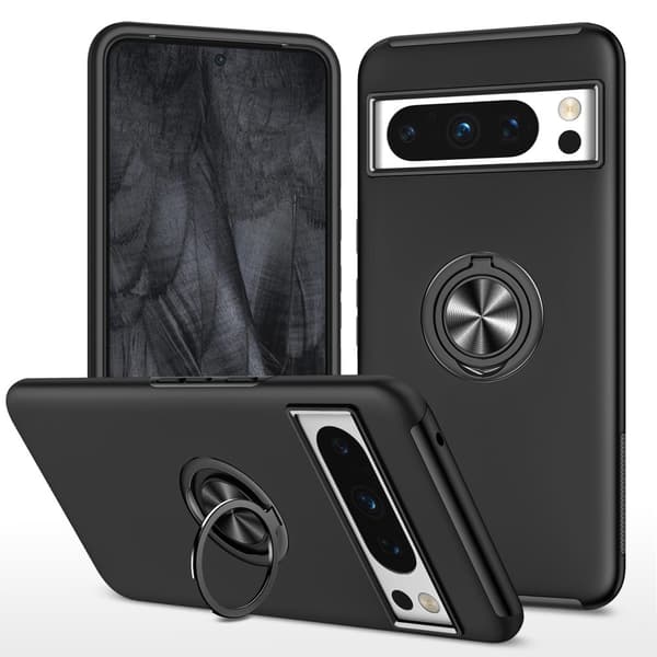 Skal Med Ringhållare Google Pixel 8 Svart