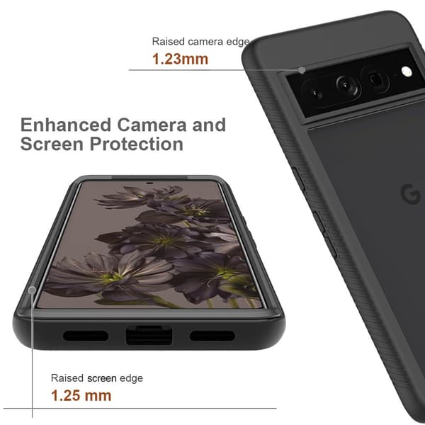 360 Full Cover Edge Case Google Pixel 8 Pro Black