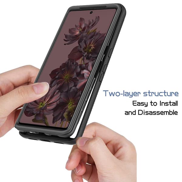360 Full Cover Edge Case Google Pixel 8 Pro Black