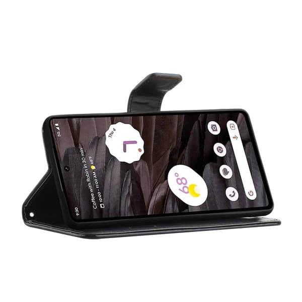 Läderfodral Fjärilar Google Pixel 8a Svart