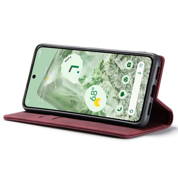 CaseMe Slim Plånboksfodral Google Pixel 8a Röd