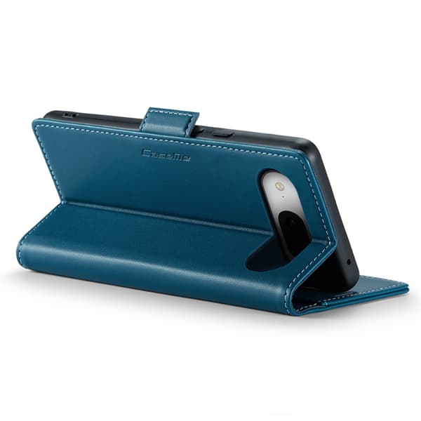 CaseMe Slim Plånboksfodral RFID-skydd Google Pixel 8a Blå