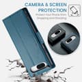 Miniatyrbild 7 av 10: CaseMe Slim Plånboksfodral RFID-skydd Google Pixel 8a Blå