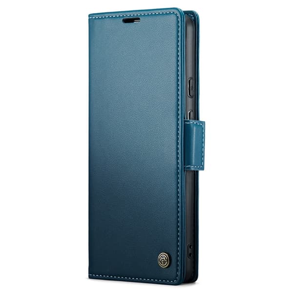 CaseMe Slim Plånboksfodral RFID-skydd Google Pixel 8a Blå