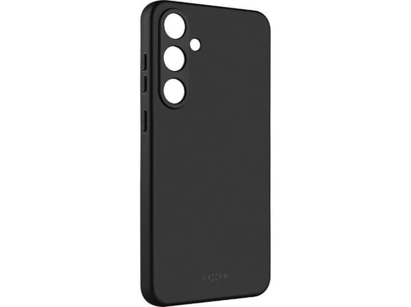 Fixed Story - Baksidedeksel for mobiltelefon - gummiert - svart - for Samsung Galaxy S24+