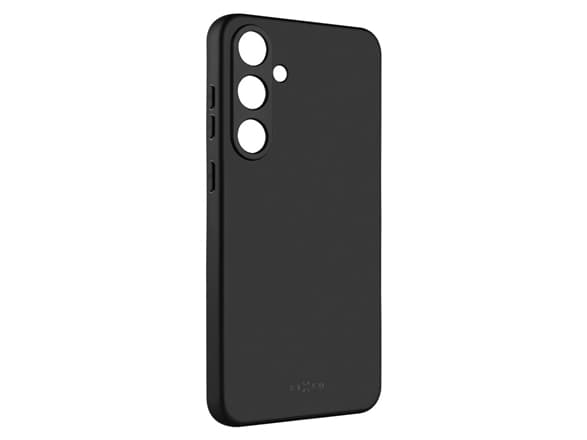 Fixed Story - Baksidedeksel for mobiltelefon - gummiert - svart - for Samsung Galaxy S24+