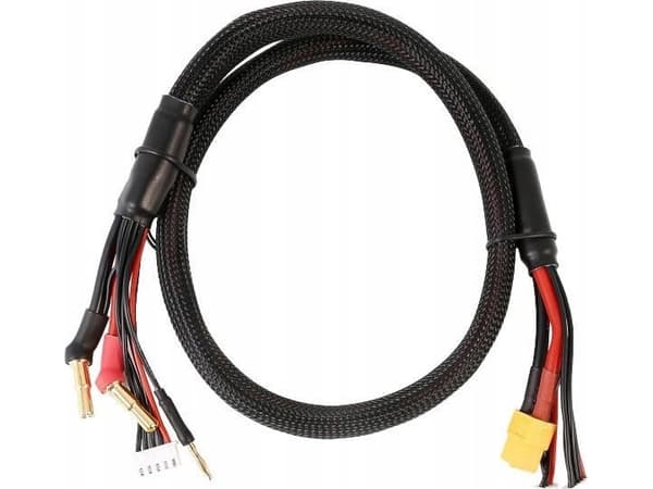 Gens Ace Gens Ace 2S/4S strømledning: 4 mm og 5 mm kule med XT60-kontakt