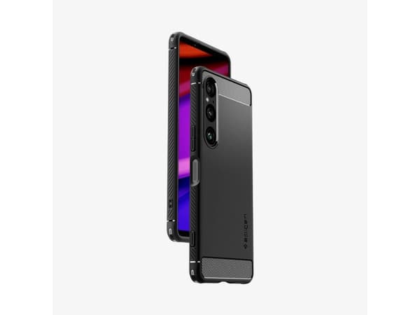 Spigen Rugged Armor, Etui, Sony, Xperia 1 VI, 16,5 cm (6.5"), Sort
