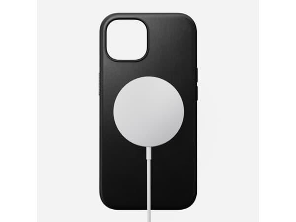 Nomad Modern Leather Case, Omslag, Apple, iPhone 15, 15,5 cm (6.1"), Svart