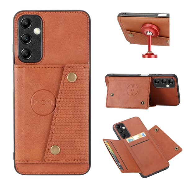 Lyxigt PC Läder Retro Flip Fashion Plånboksfodral för A15 4G/5G