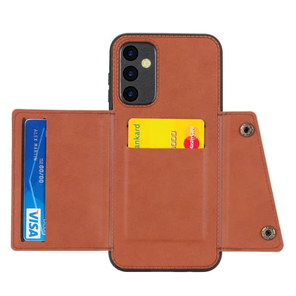 Lyxigt PC Läder Retro Flip Fashion Plånboksfodral För A24 5G