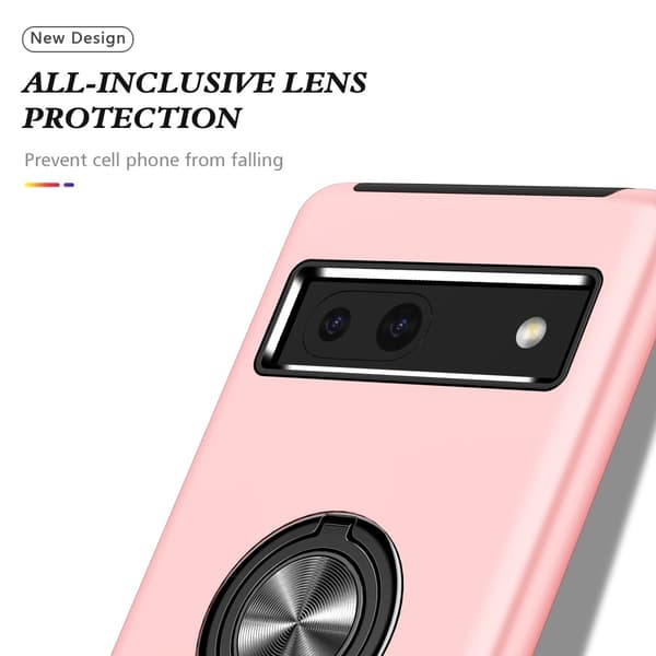 Til Google Pixel 8a Fingerring Kickstand Hybrid Taske