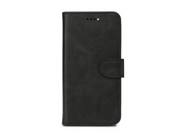 eSTUFF WALES Wallet Cover iPhone 13, Lompakkokotelo, Apple, iPhone 13, Musta