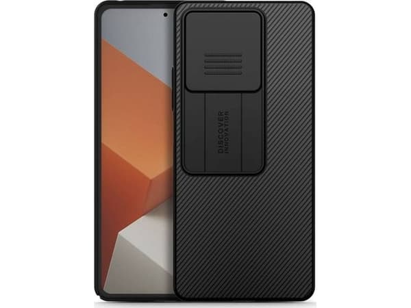NILLKIN CAMSHIELD KOTELO XIAOMI REDMI NOTE 13 5G, MUSTA / MUSTA