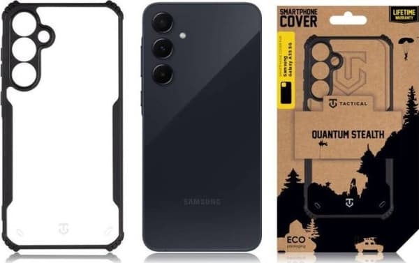 Tactical Tactical Quantum Stealth Cover for Samsung Galaxy A35 5G Clear/Black standard