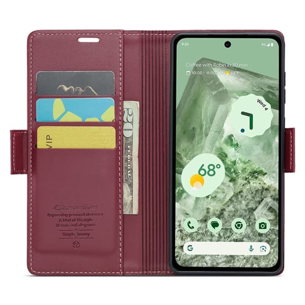 CASEME Plånboksfodral till Pixel 8a - Röd