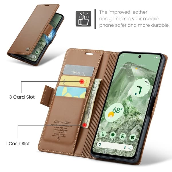 CASEME Retro Lompakkokotelo Pixel 8a