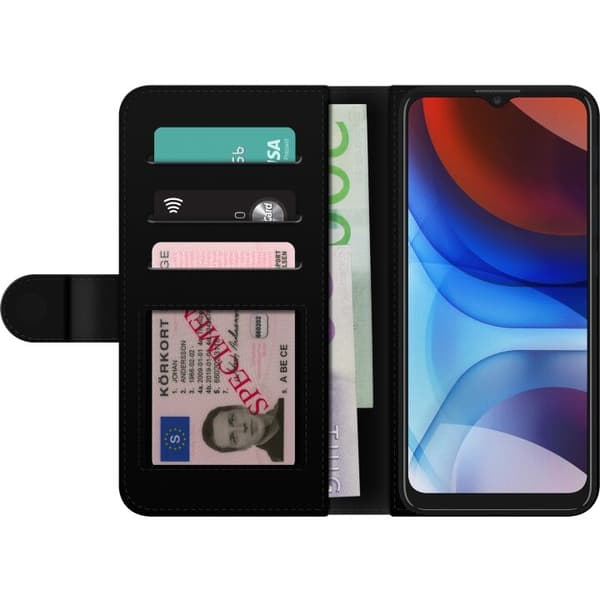 Lommeboketui til Motorola Moto E7 Power med Glassig motiv