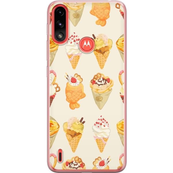 Mobilskal till Motorola Moto E7 Power med Glassigt motiv