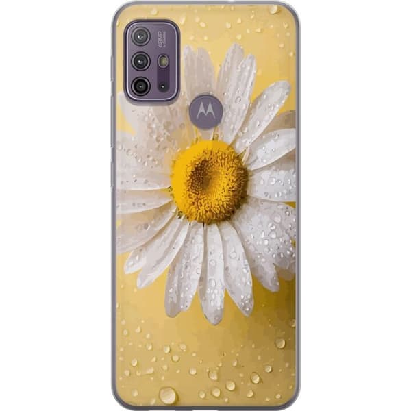 Kännykkäkuori Motorola Moto G10-laitteelle, jossa on Posliinikukka kuvio
