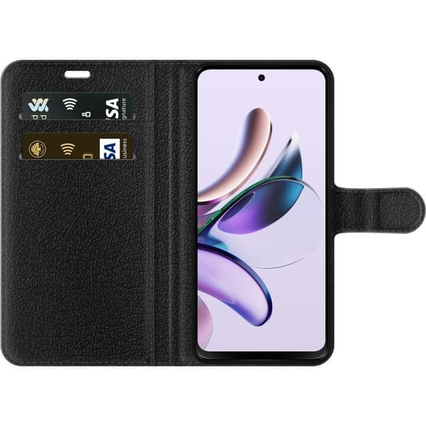 Lommeboketui til Motorola Moto G13 med Porselensblomst motiv