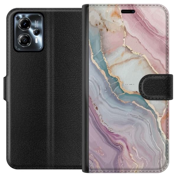 Tegnebogsetui til Motorola Moto G13 med Marmor motiv