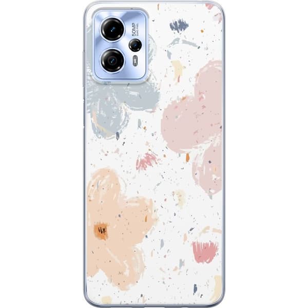 Kännykkäkuori Motorola Moto G13-laitteelle, jossa on Kukat kuvio