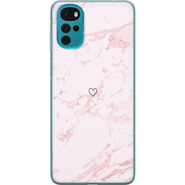 Mobilcover til Motorola Moto G22 med Rosa Hjerte motiv