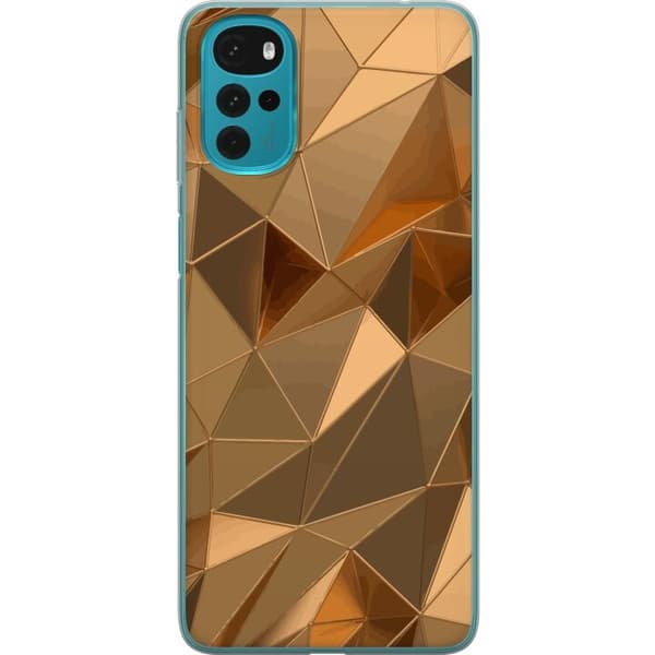 Mobilskal till Motorola Moto G22 med 3D Guld motiv