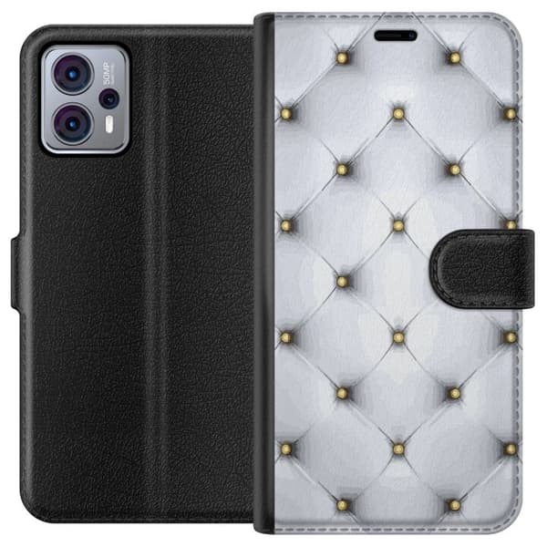 Lompakkokotelo Motorola Moto G23-laitteelle, jossa on Ylellistä kuvio