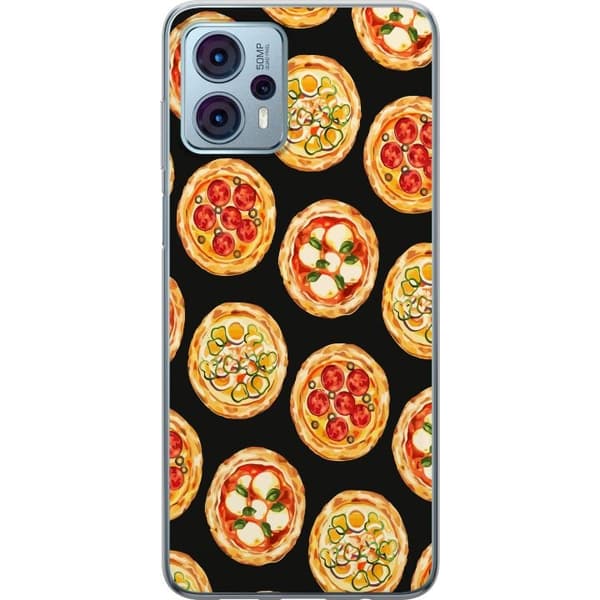 Kännykkäkuori Motorola Moto G23-laitteelle, jossa on Pizza kuvio