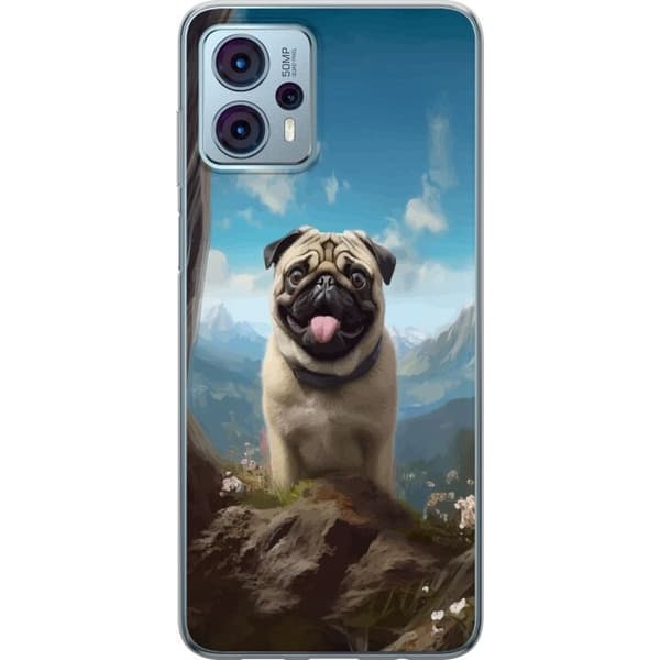 Mobilskal till Motorola Moto G23 med Glad Hund motiv