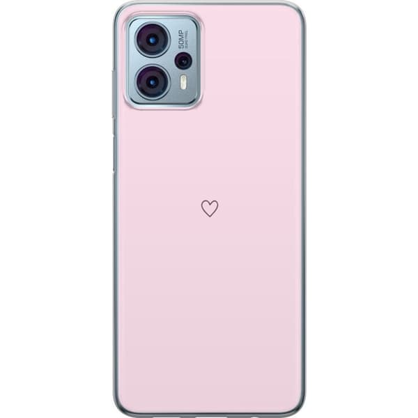 Mobilskal till Motorola Moto G23 med Hjärta motiv