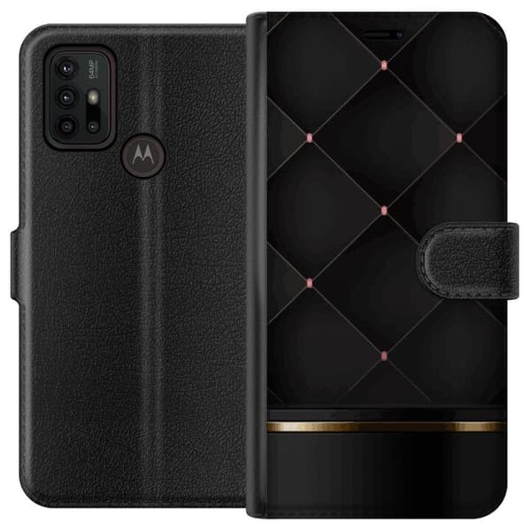 Tegnebogsetui til Motorola Moto G30 med Luksuslinje motiv