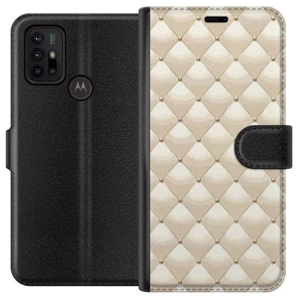 Lommeboketui til Motorola Moto G30 med Gullglans motiv