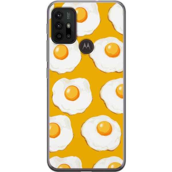 Mobildeksel til Motorola Moto G30 med Stekt egg motiv