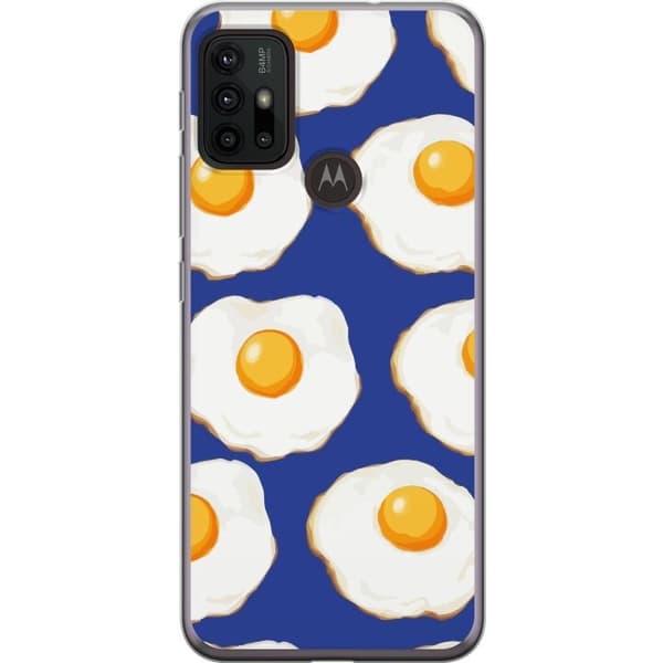 Mobildeksel til Motorola Moto G30 med Stekte egg motiv