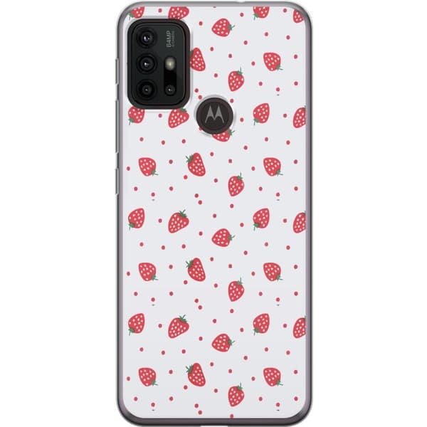 Mobilskal till Motorola Moto G30 med Jordgubbar motiv