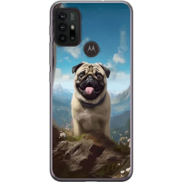 Mobilcover til Motorola Moto G30 med Glad Hund motiv