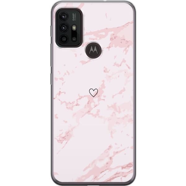Mobilcover til Motorola Moto G30 med Rosa Hjerte motiv