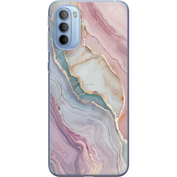Mobildeksel til Motorola Moto G31 med Marmor motiv