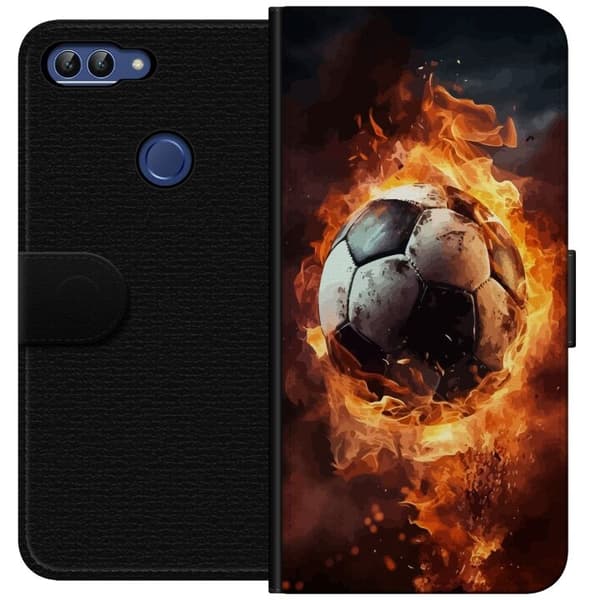 Plånboksfodral till Huawei P smart med Fotboll motiv