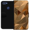Miniatyrbillede 2 af 4: Tegnebogsetui til Huawei P smart med 3D Guld motiv