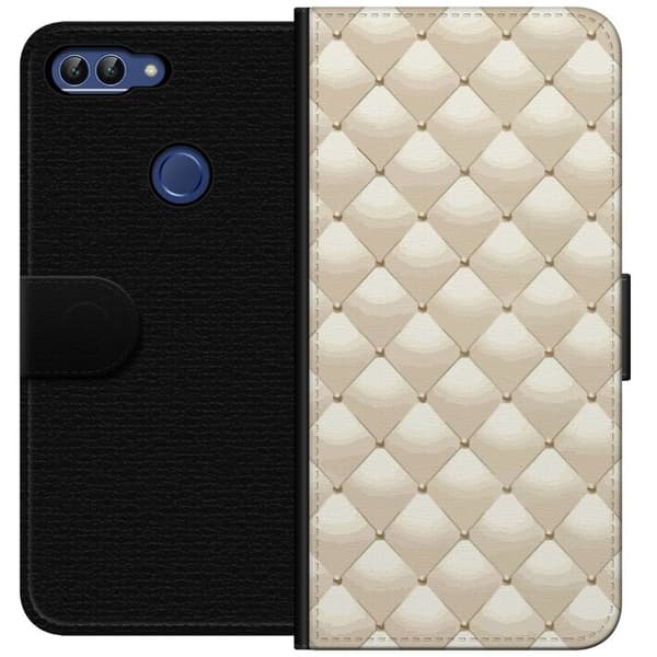 Lompakkokotelo Huawei P smart-laitteelle, jossa on Kultakiilto kuvio