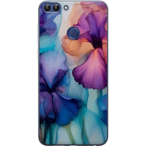 Mobildeksel til Huawei P smart med Magiske blomster motiv