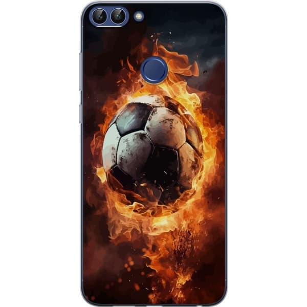 Mobilcover til Huawei P smart med Fodbold motiv
