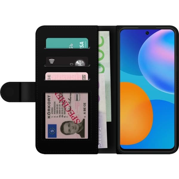 Tegnebogsetui til Huawei P smart 2021 med Fodbold motiv